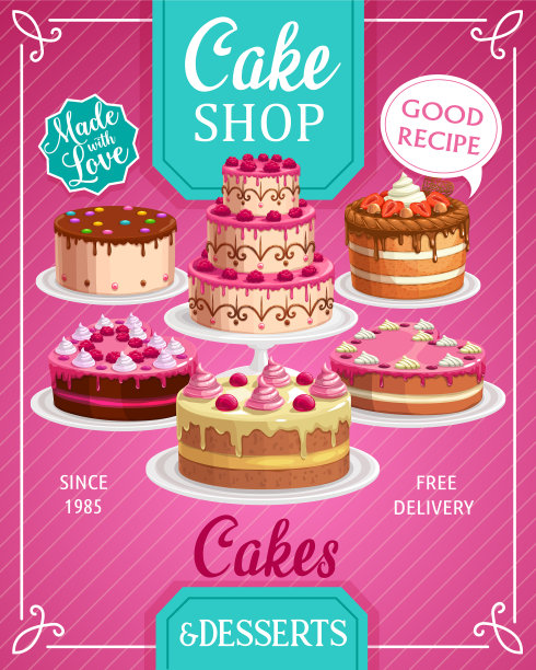 蛋糕店面包店糖果图片下载