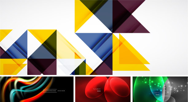 设置美丽的几何抽象的最小设计图片下载