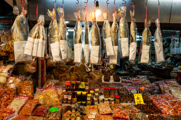 流浮山售卖杂货铺及海鲜干图片下载