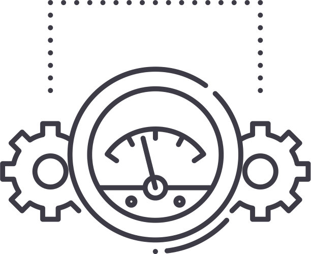 仪表控制图标线性隔离图片下载
