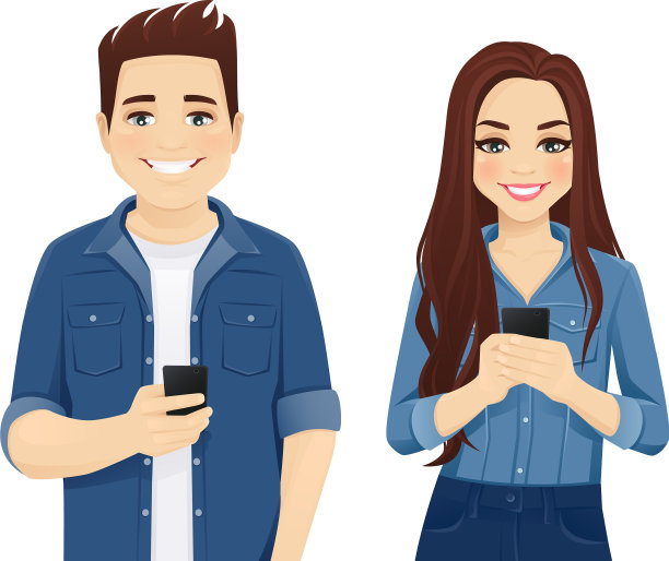 使用电子产品的年轻人图片下载