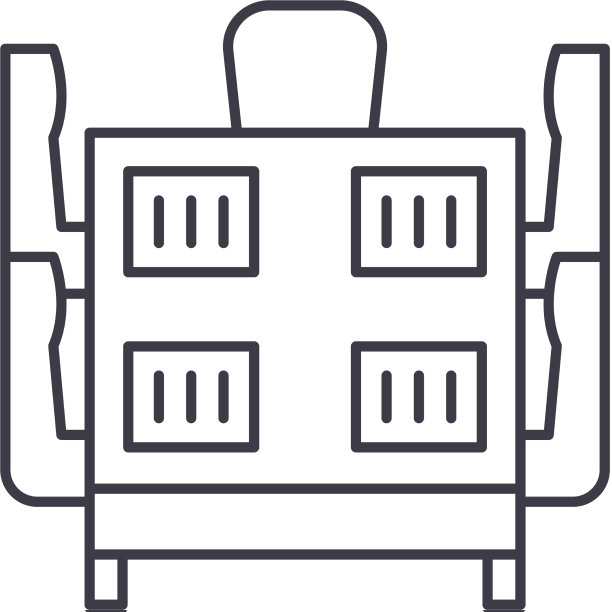 会议室图标线性隔离图片下载