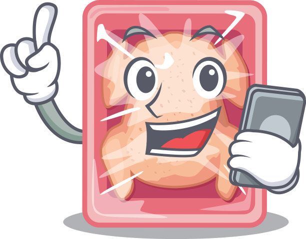 冻鸡卡通人物在打电话图片下载