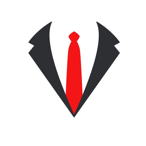 燕尾服图标。结婚礼服配领结和领结。孤立在白色背景上。图片下载