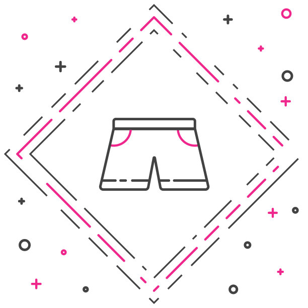 线泳裤图标孤立在白色图片下载