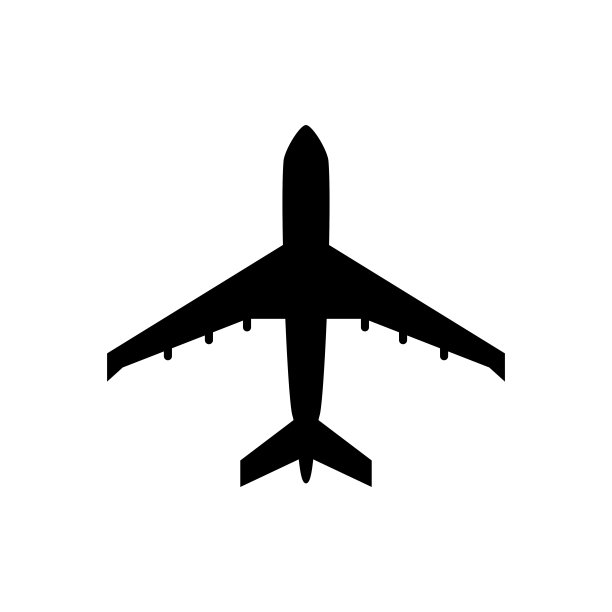 白色背景上的飞机图标。矢量插图上的白色孤立的背景图片下载