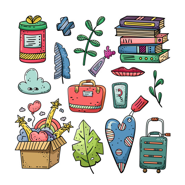 手绘矢量涂鸦插图。生活方式的涂鸦。图片下载