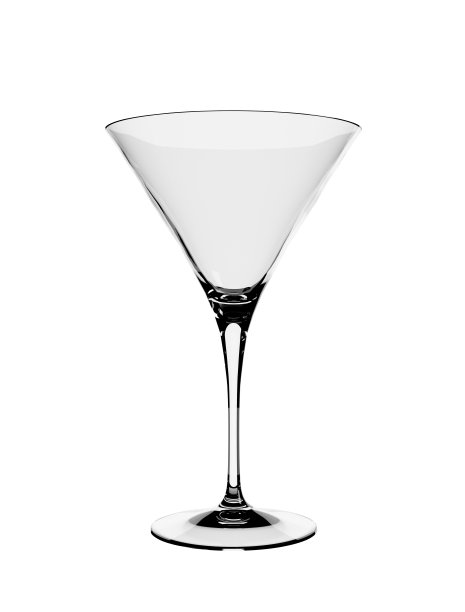 空的豪华鸡尾酒杯孤立在白色背景。从3 d渲染。图片下载