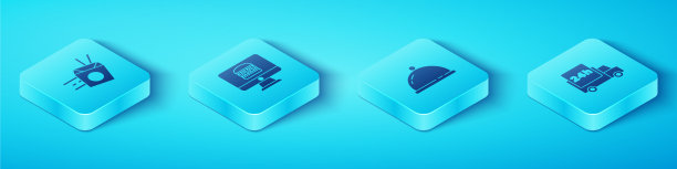 设定等距线上订面送餐图片下载