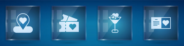 用心爱的票订好位置的马提尼图片下载