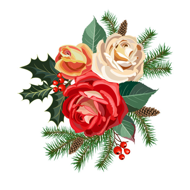 圣诞花环图片下载
