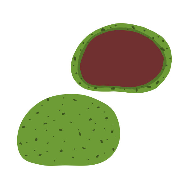 草麻糬手绘插画图标图片下载