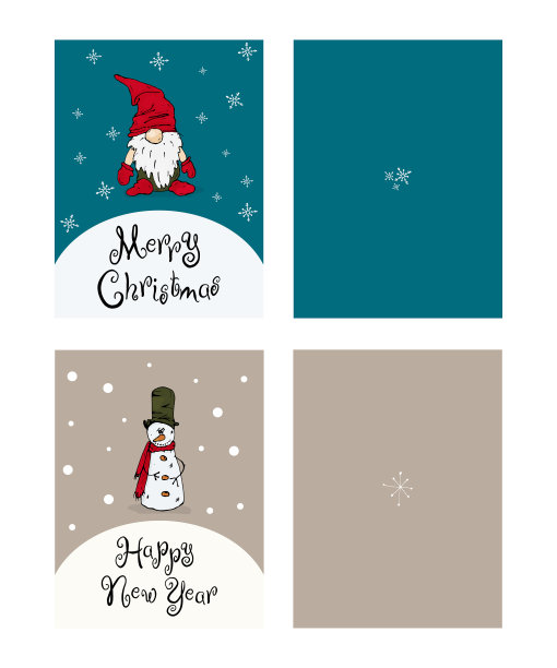 圣诞卡和新年贺卡图片下载