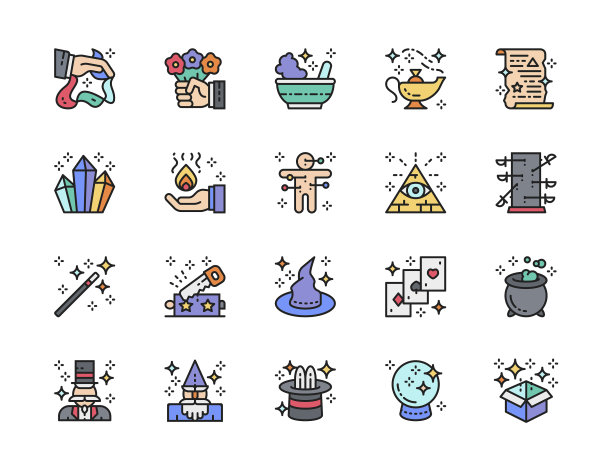 设置魔术显示单色线图标图片下载