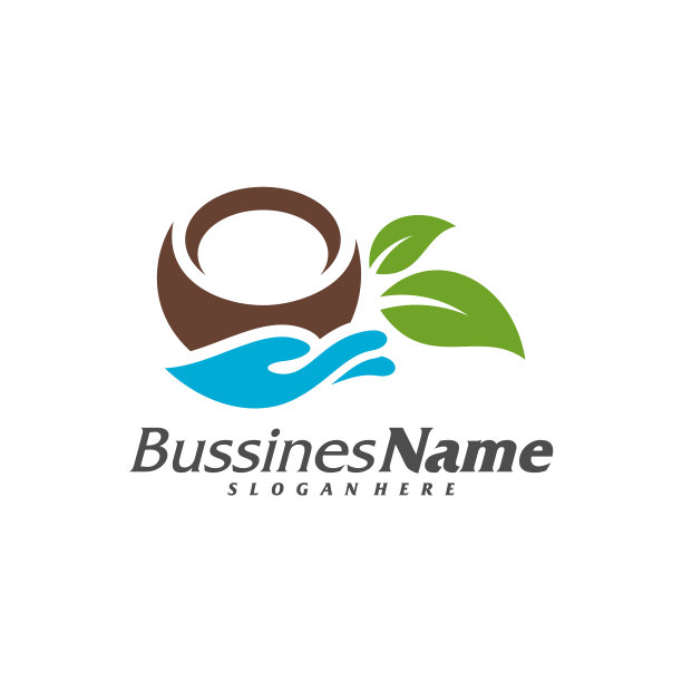 关爱椰子标志模板创意椰子标志图片下载