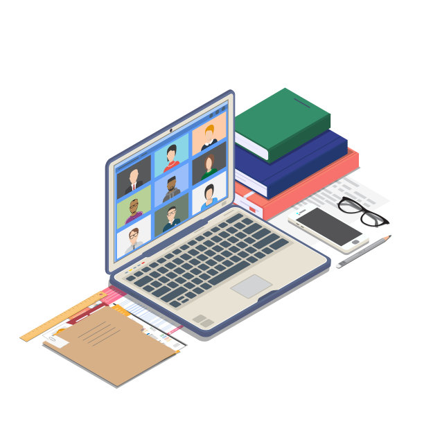 在线会议等距横幅图片下载