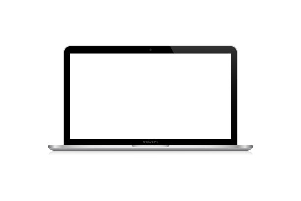 笔记本电脑逼真的模型模板图片下载