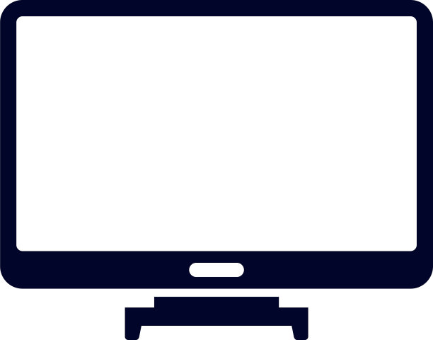 显示屏幕的电影图标标志模板图片下载