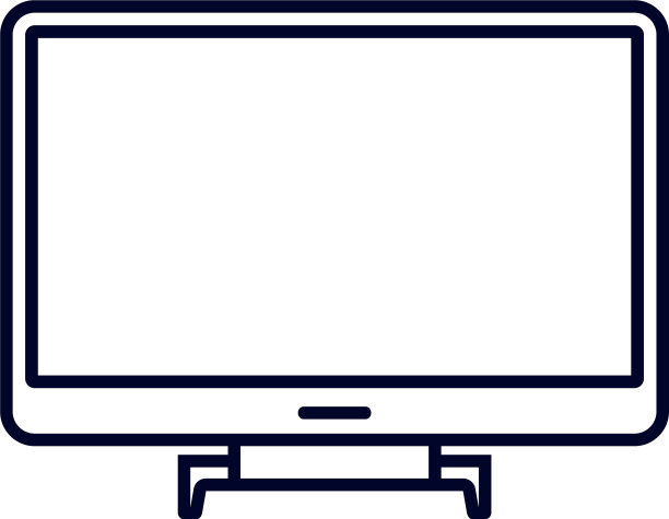 显示屏幕的电影图标标志模板图片下载