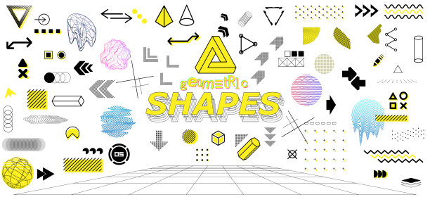 几何孟菲斯设计元素图片下载