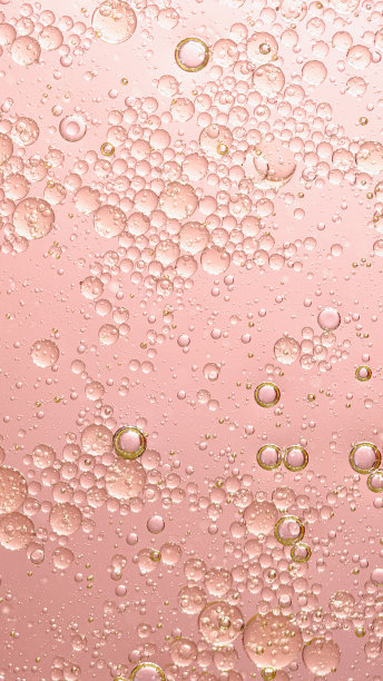 油与泡沫在珊瑚的背景。抽象的背景。图片下载