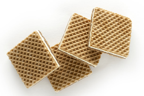 脆脆的巧克力和榛子奶油薄饼图片下载