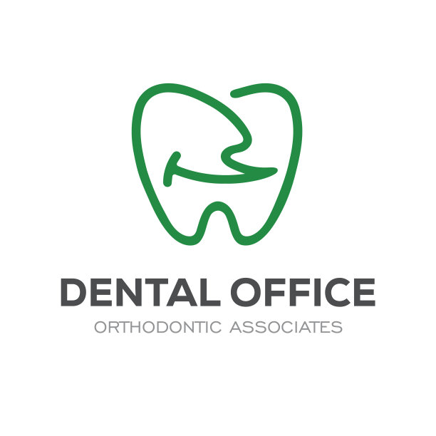 多彩现代牙科标志图片下载