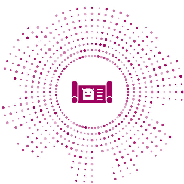 紫色机器人蓝图图标隔离在白色上图片下载