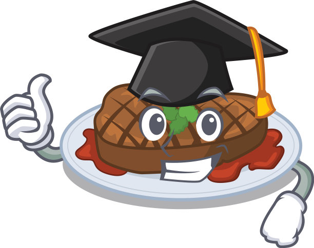 16、黑毕业时笑脸扒牛排图片下载