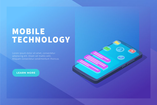 移动技术概念与智能手机和图片下载