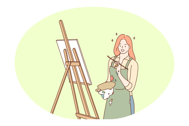 艺术品创意专业的职业概念图片下载