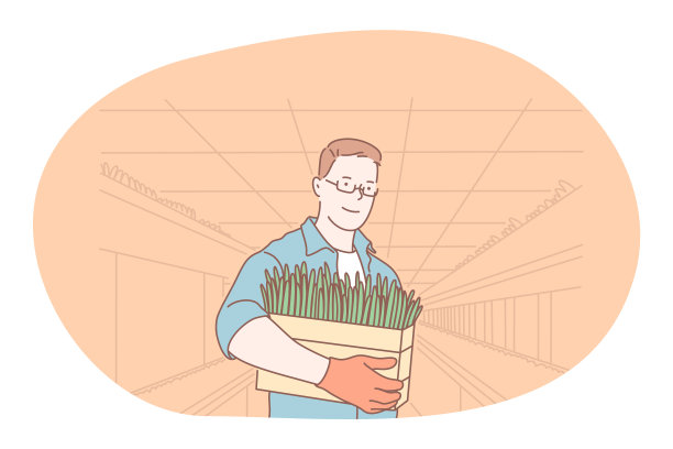 种植植物和收获农业工作图片下载