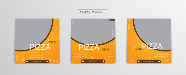 为披萨菜单设置社交媒体图片下载