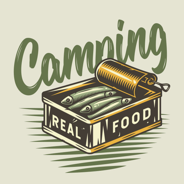 金枪鱼在可以打印露营户外旅行图片下载