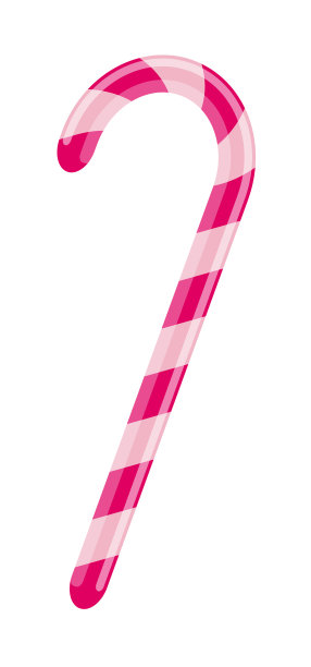 条纹圣诞糖果甘蔗孤立在白色图片下载