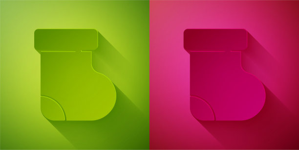 剪纸布袜衣服图标孤立上图片下载