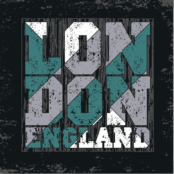 t恤伦敦设计时尚排版图片下载