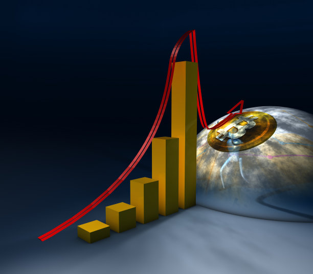 人把箭朝上。比特币危机的概念图片下载