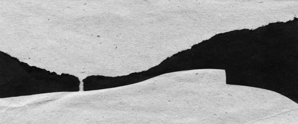 抽象景观，黑白极简艺术插画。图片下载