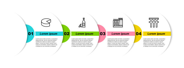 Set line奶酪瓶橄榄油大理博物馆图片下载