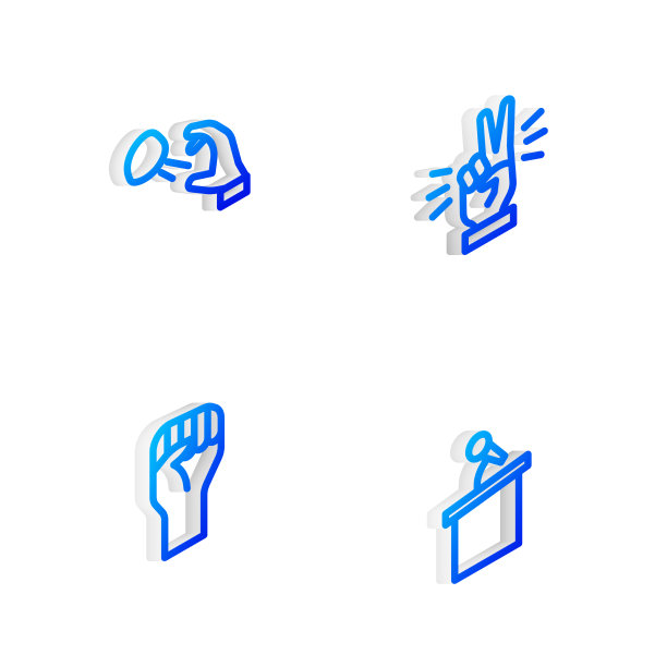 设定等距线，显示两根手指图片下载