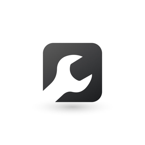 扳手网页按钮或logo维修车间图片下载