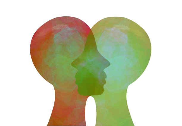 图形绘制移情。心灵感应。相互了解图片下载