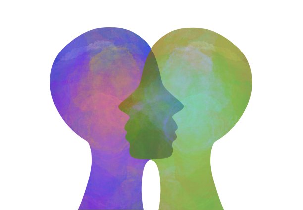 图形绘制移情。心灵感应。相互了解图片下载