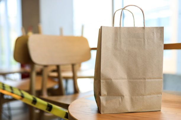 咖啡馆和餐馆因疫情而关闭，外卖图片下载