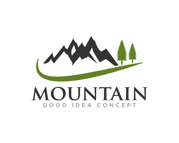 山标志图标设计矢量图片下载