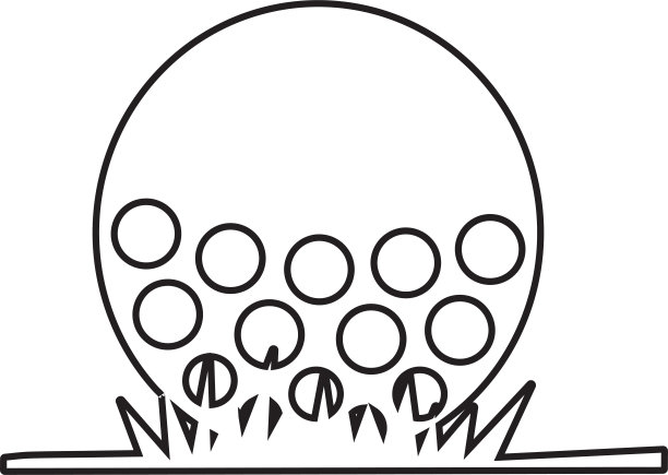 高尔夫球图标图片下载