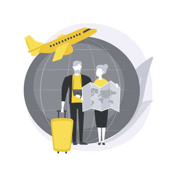 退休旅行抽象概念矢量插图。图片下载