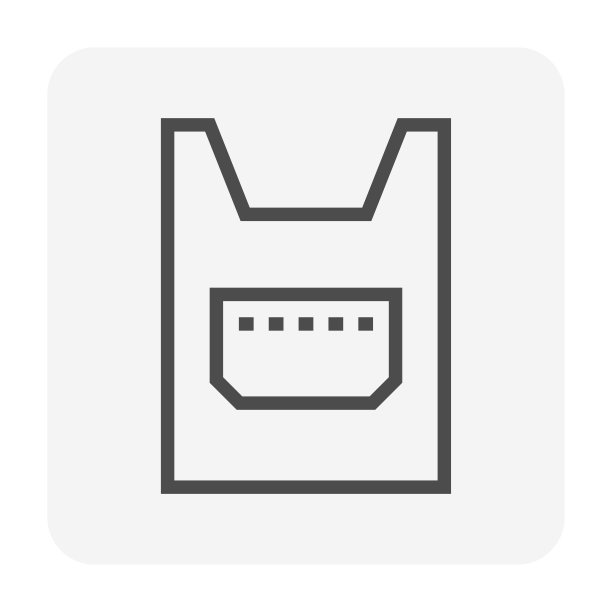 围裙或围嘴围裙矢量图标设计。64x64像素完美和可编辑的线描边。图片下载