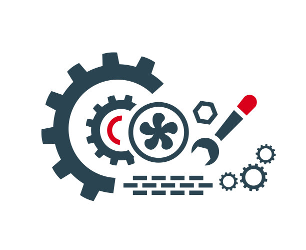 矢量图标，螺旋桨标志，制冷和空调。建筑和维修图片下载